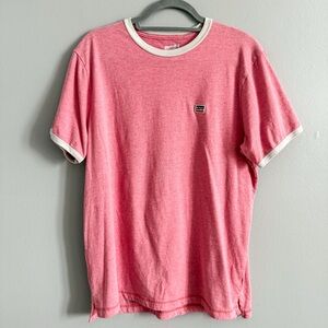 Levi’s Ringer T Shirt Red Heather Contrast Trim Logo Tee Men’s Large